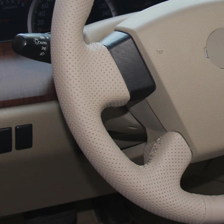 Прошитая вручную Обложка рулевого колеса для Nissan Teana 2003 2008 Old Renualt Samsung SM5|car steering wheel
