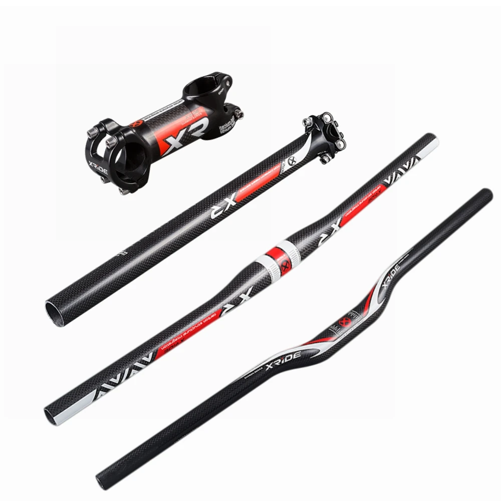 XRIDE XR углеродный руль MTB комплекты для руля велосипеда горный велосипед плоский