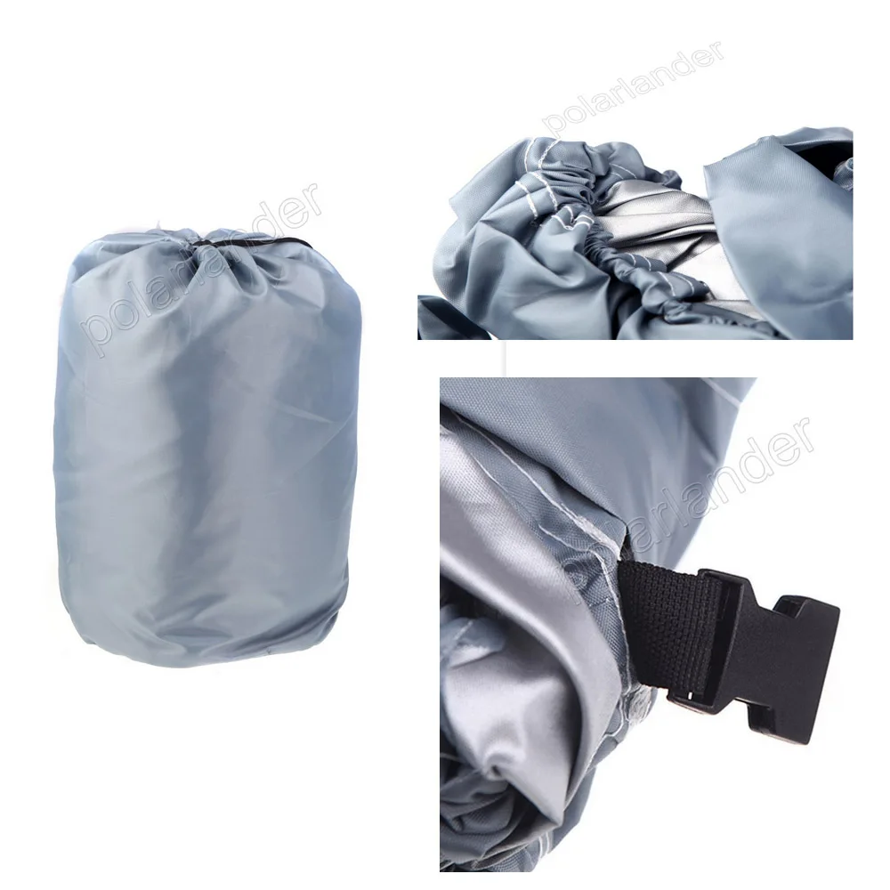 

GREY HOT SELL Waterproof 17-19ft Beam 210D Boat cover Speedboat Trailerable Cover Protected