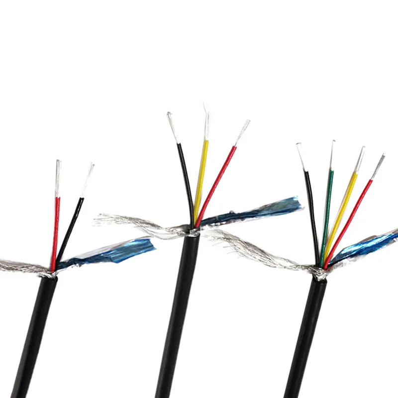 Экранированный кабель 26AWG 2/3/4/5/6/7/8 core 1 метр луженая медь RVVP экранированный провод