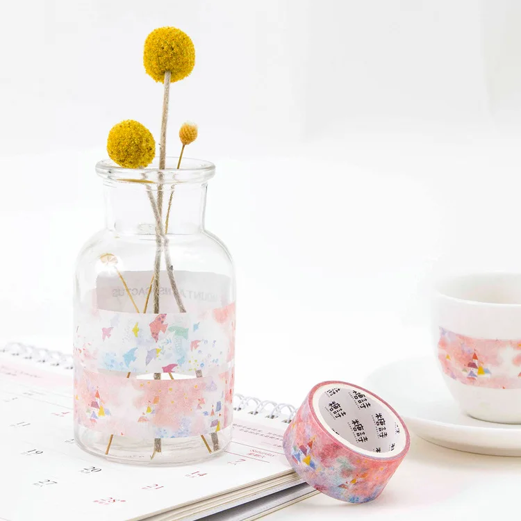 Декоративная клейкая лента Washi Paradise для рукоделия украшение дневников