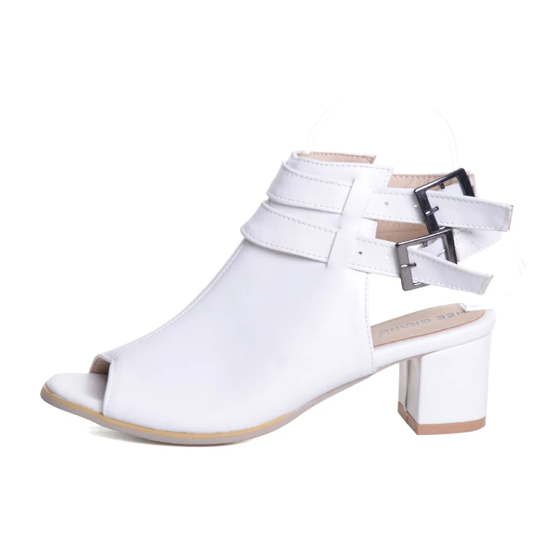 HEE GRAND Solid Platform Gladiator Sandals 2017 Summer High Heels Sexy Shoes Woman Fashion Pumps Peep Toe Women XWZ4361 | Обувь