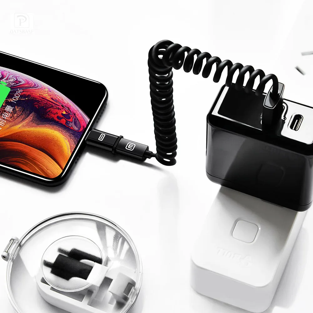 Oatsbasf USB кабель для iPhone7 8 XS X XR зарядное устройство 3 в 1 Android Type C Мобильный телефон
