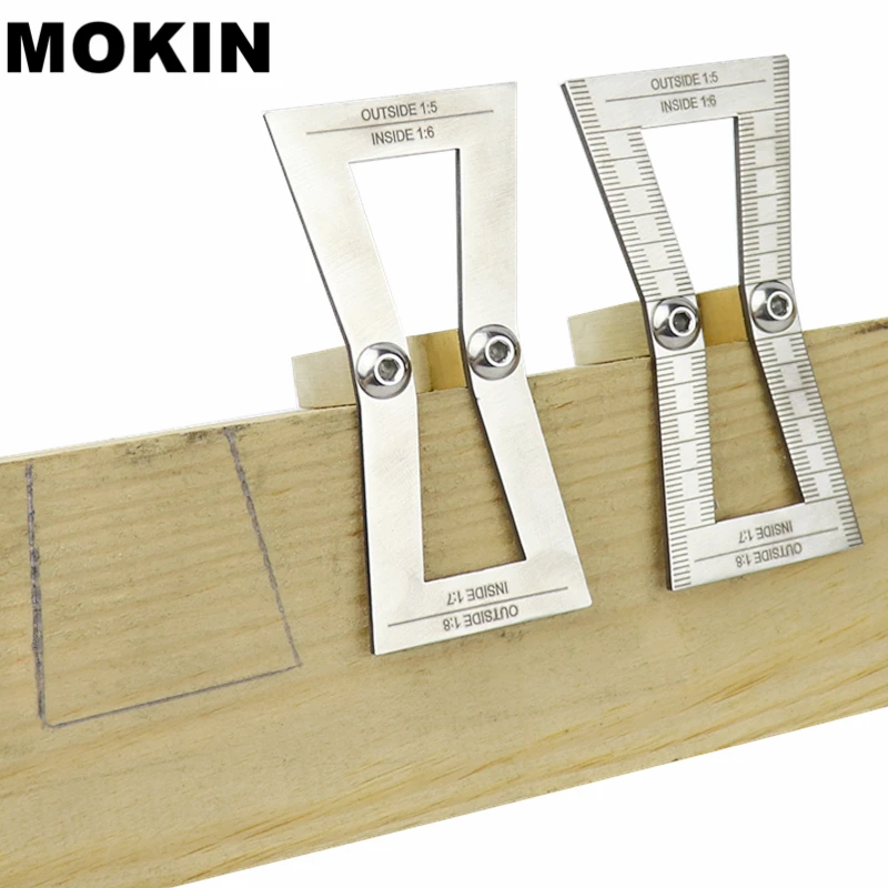 Dovetail-marcador 1:5 1:6 1:7 e 1:8 e Guia para Cauda de Andorinha Modelo para Corte Manual Encostas de Madeira Inscrição Ferramentas de Carpintaria