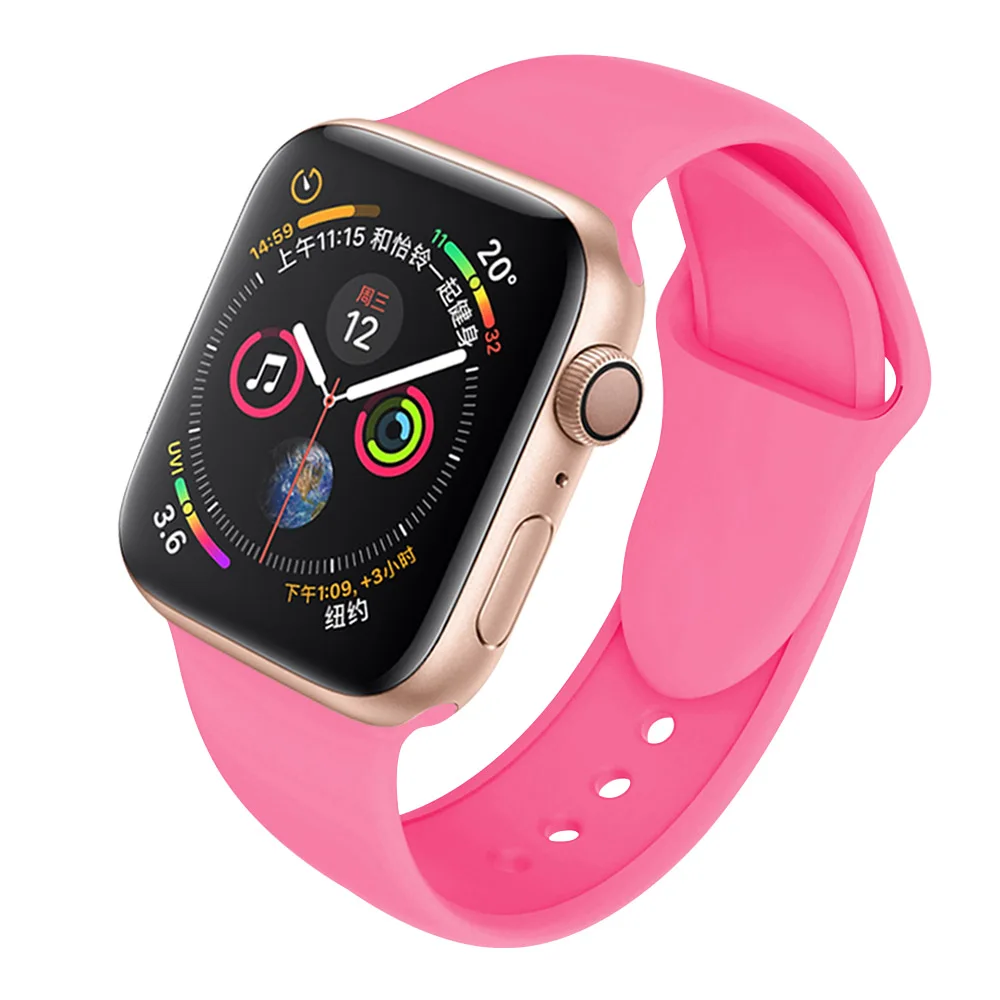 Bardie Powder Ремешок SCELTECH для apple watch band 4 3 Iwatch band 38 мм 42 мм для apple watch ремешок 44 мм 40 мм спортивный силиконовый браслет ремешок для часов - Цвет: Bardie Powder