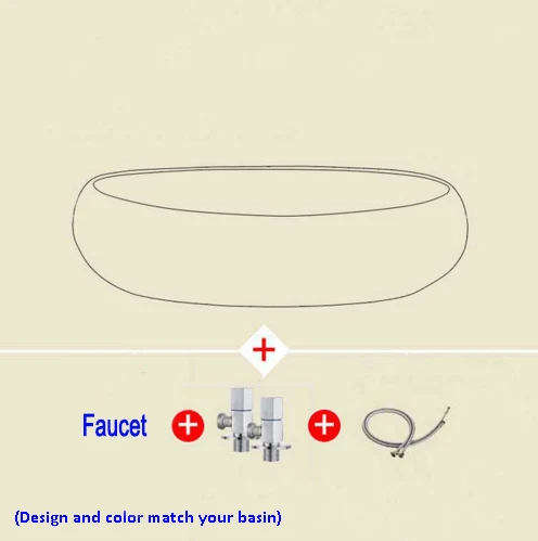sink and faucet Цзиндэчжэнь Ручная Керамическая позолоченная фарфоровая художественная раковина для ванной комнаты - Цвет: sink and faucet