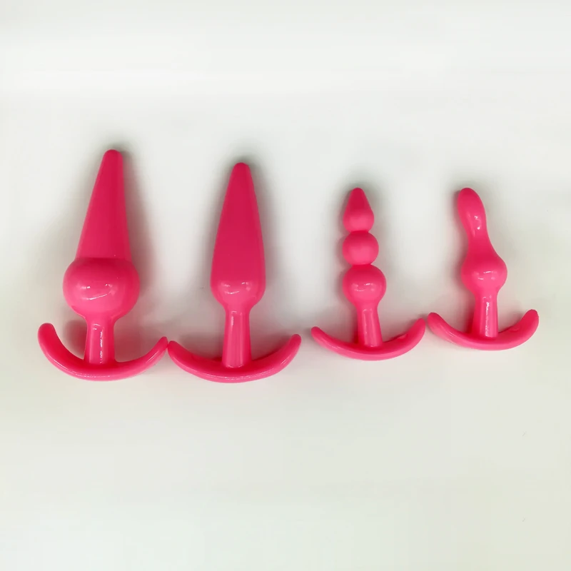 Thierry 100% Real Photo 4 Pcs/Set Silicone Anal Toys Butt Plugs Dildo Sex Adult Products for Women and Men |