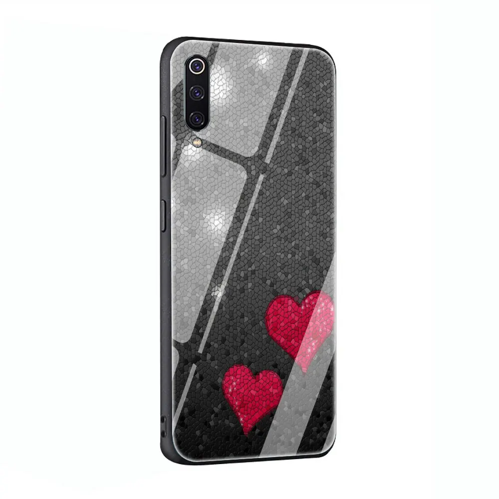 G5 Чехол из закаленного стекла с милым розовым сердцем для Xiaomi 8 Lite A1 A2 9 Redmi Note 5 6 7 Pro 6A 4X F1 - Цвет: G5