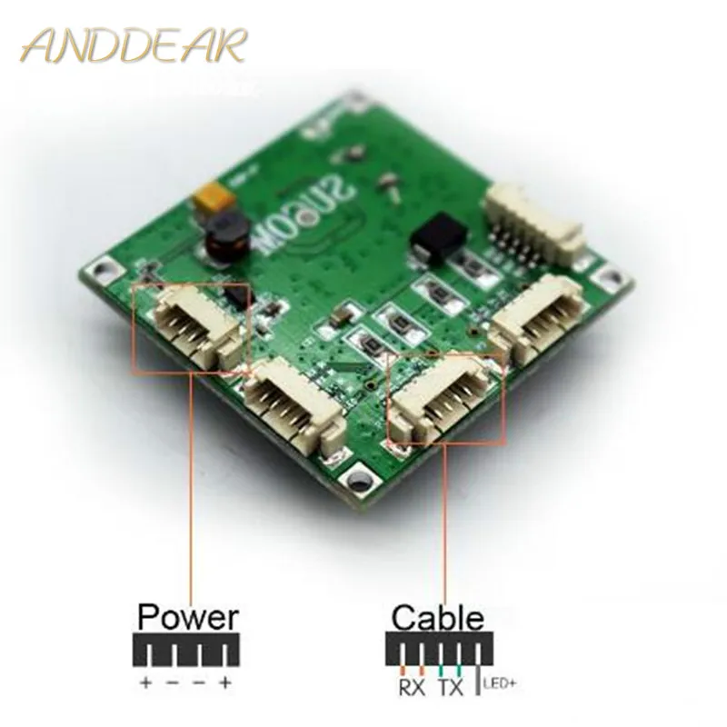 Мини PBCswitch модуль управления воспроизведением OEM Размер 4 порта сетевые