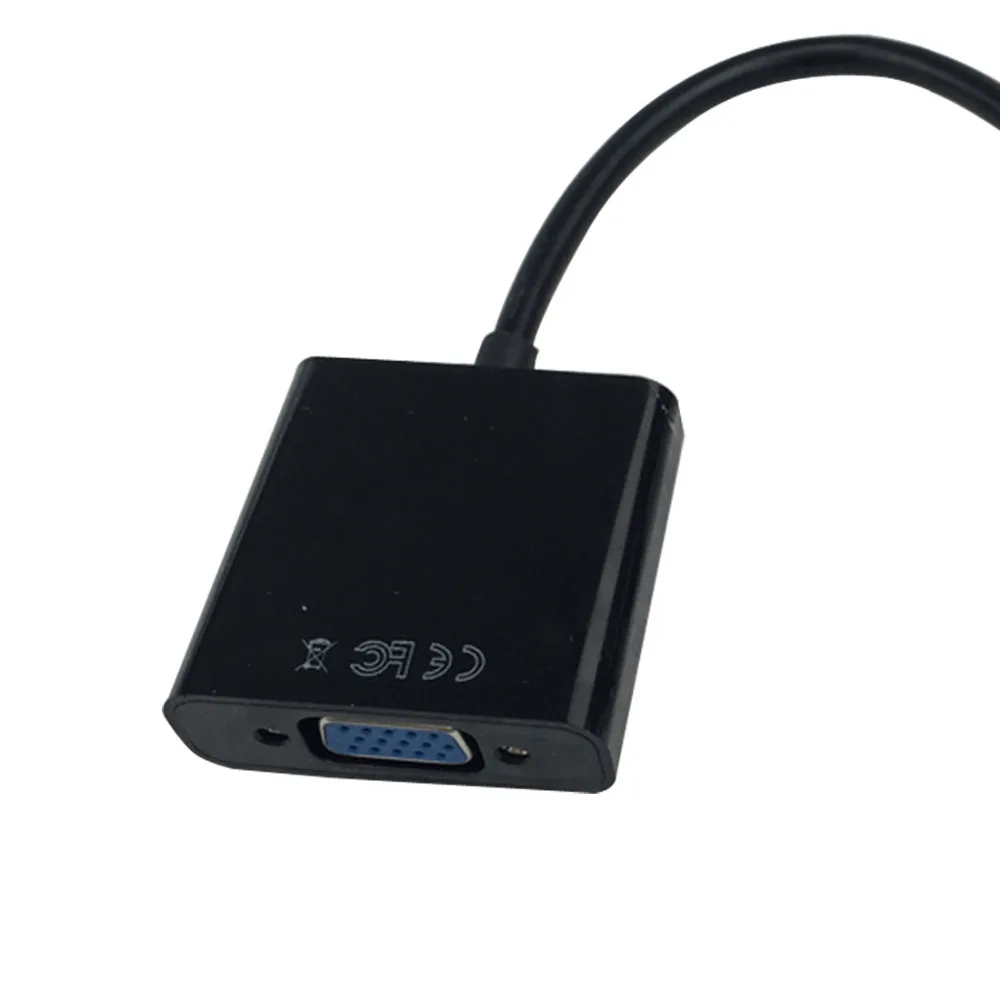 Микро HDMI к VGA адаптер папа женскому + аудио кабель 1080P видео AV конвертер для ПК