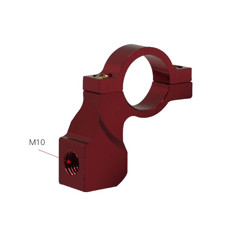 Red(M10) 2шт 8 м 10 м универсальный для мотоцикла, велосипеда, вездехода заднего вида кронштейн для зеркала держатель адаптера зажимной винт алюминиевый 22 мм 7/" Руль - Цвет: Red(M10)