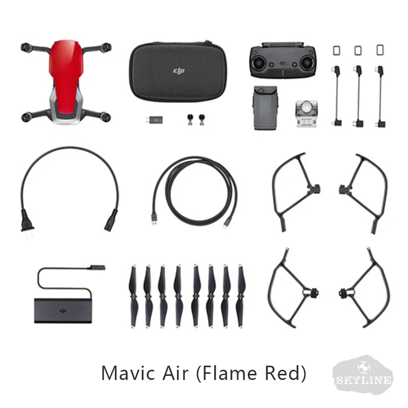 Взлетно-посадочная площадка для DJI Mavic Air/Mavic Air Fly больше комбо Дрон с разрешением 4K 100 Мбит/с видео 3-осевому гидростабилизатору Камера 4 км удаленного Управление с 21 минут Лидирующий бренд - Цвет: Mavic Air Red