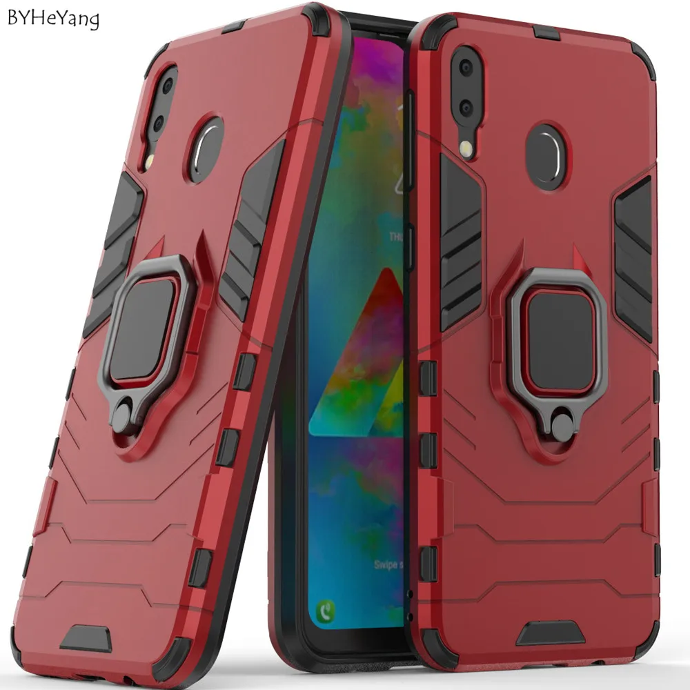 Чехол для Samsung m20 металлическое кольцо автомобильная подставка роскошный