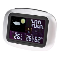 ts 77 wireless color clock home weather station multi function electronic wireless indoor and outdoor temperature and humidity