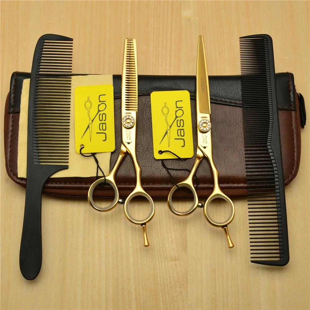 4 шт. профессиональные ножницы для волос Jason 440C 6 0 дюйма J1020|cutting shears|hairdressing