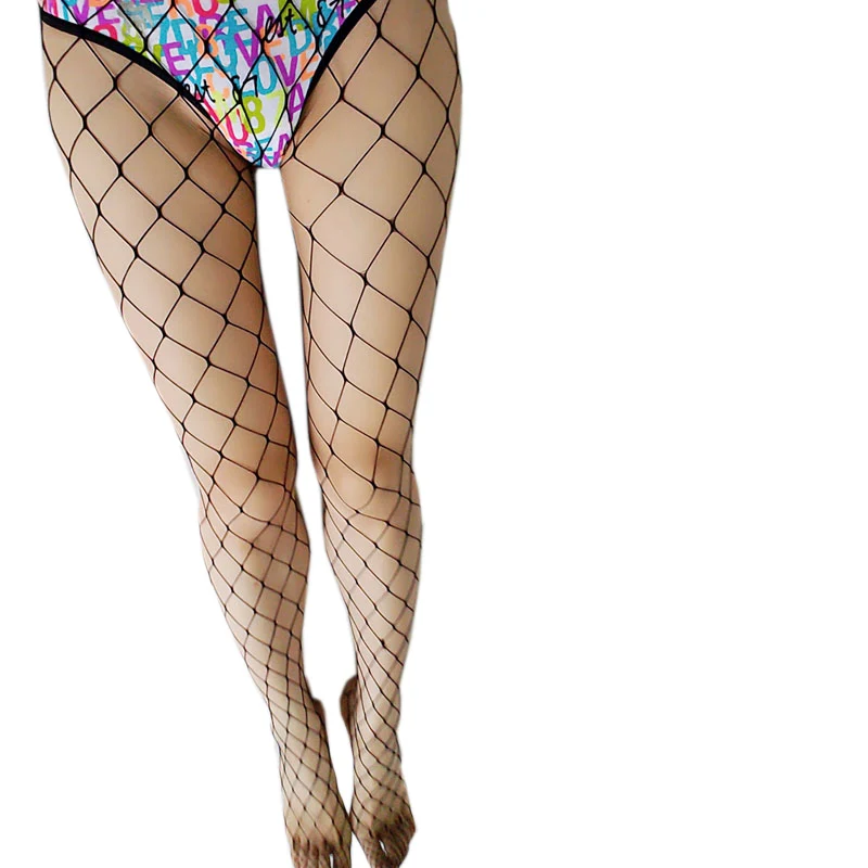 Сексуальные женские сетчатые чулки с высокой талией колготки для клувечерние