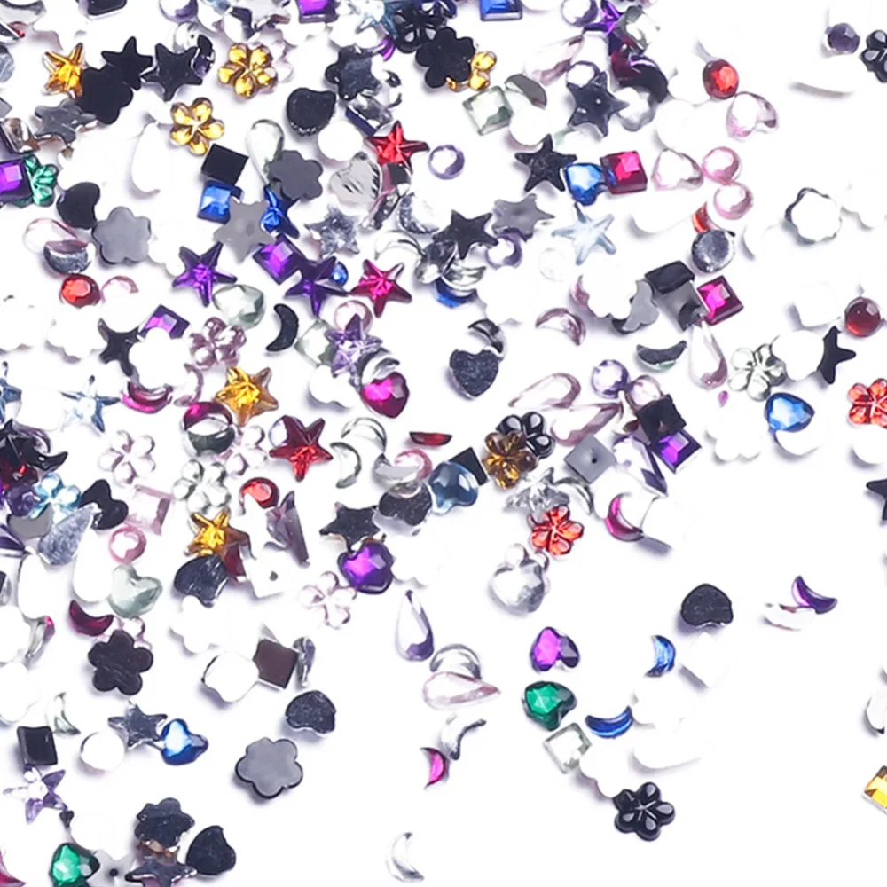 COSCELIA, аксессуары для ногтей, стразы, инструмент для дизайна ногтей, камни, Кристальные, цветные, 3D, для украшения ногтей