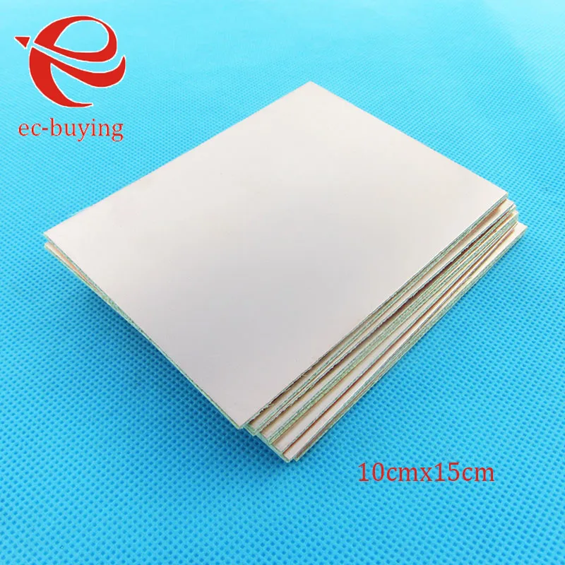 Многослойная Двусторонняя пластина с медным покрытием CCL 10x15 см 1 5 мм FR4