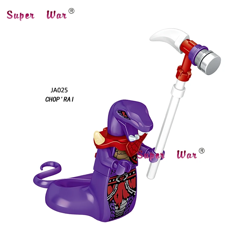 JA025 50 шт. модель строительные блоки серии Action Bone Frakjaw Garmadon скелетные игрушки для детей - Цвет: JA025