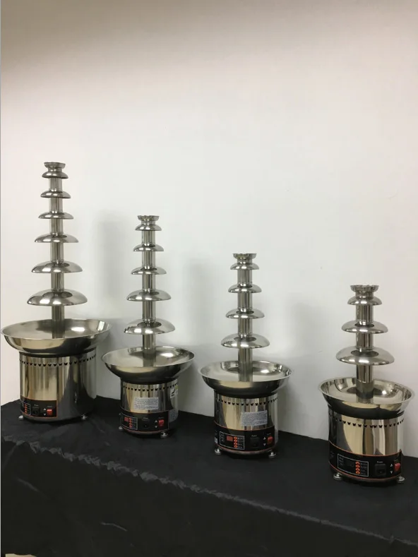 220V 110V Электрический 7 ярусов для шоколадного фондю плавления в вечерние