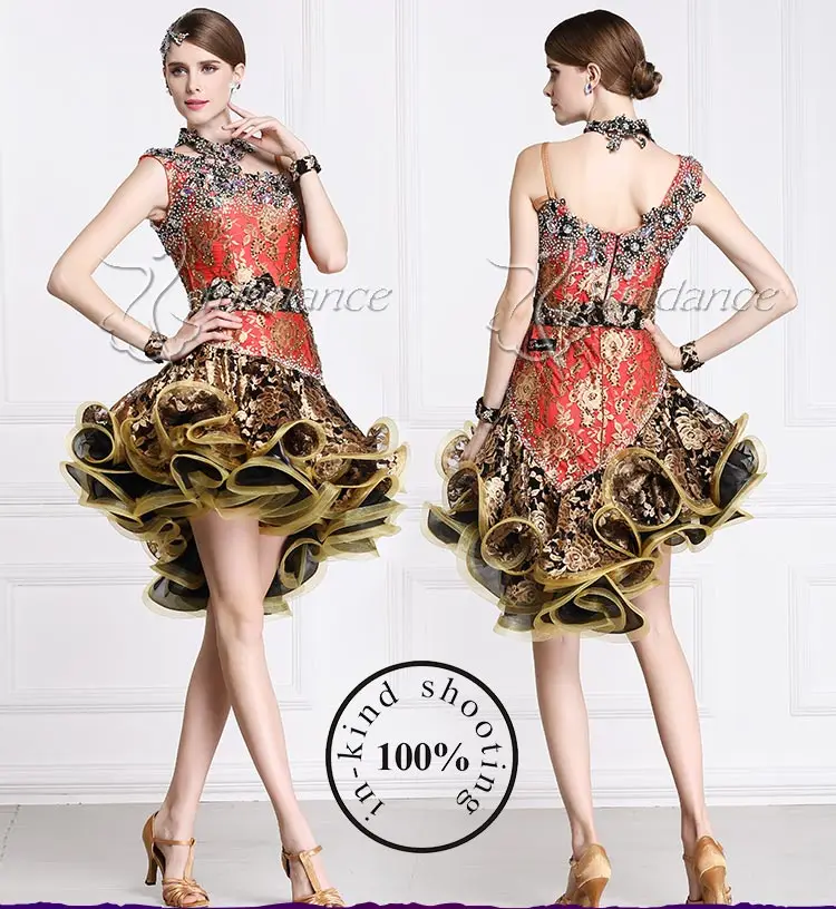 

high quality latin dance dress competition L-1532
