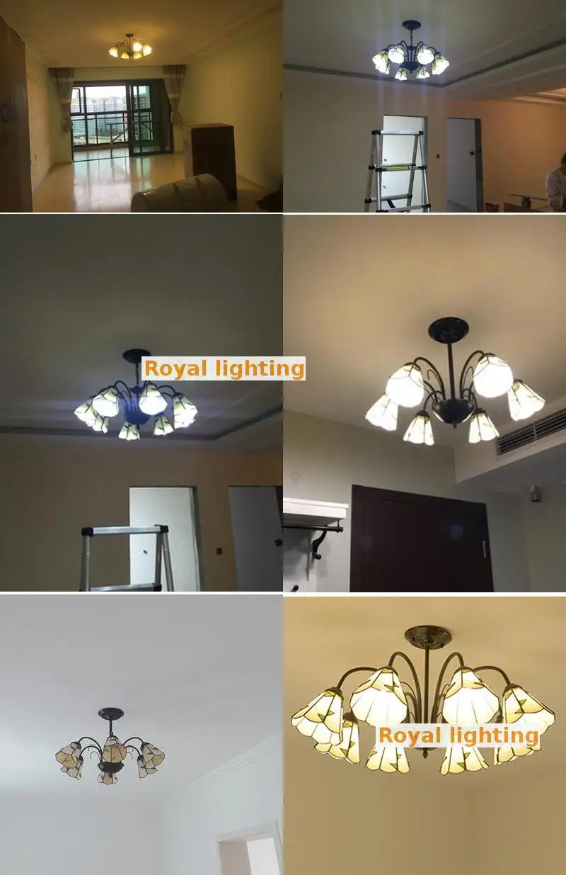 Antique colored glass Kitchen lighting chandelier for Bar Restaurant showcase arts &amp crafts Lighting Lampadario Moderno LED E27 | Лампы и