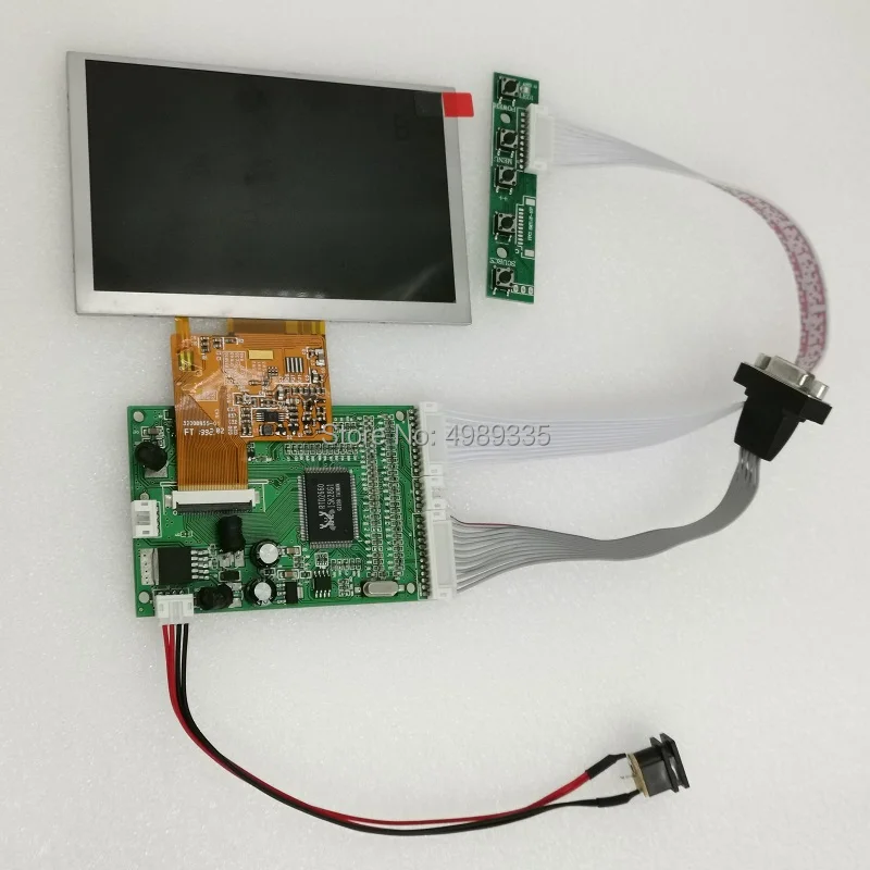 Комплект 5 дюймового модуля дисплея VGA AV канал сигнала для Raspberry Pi и решение