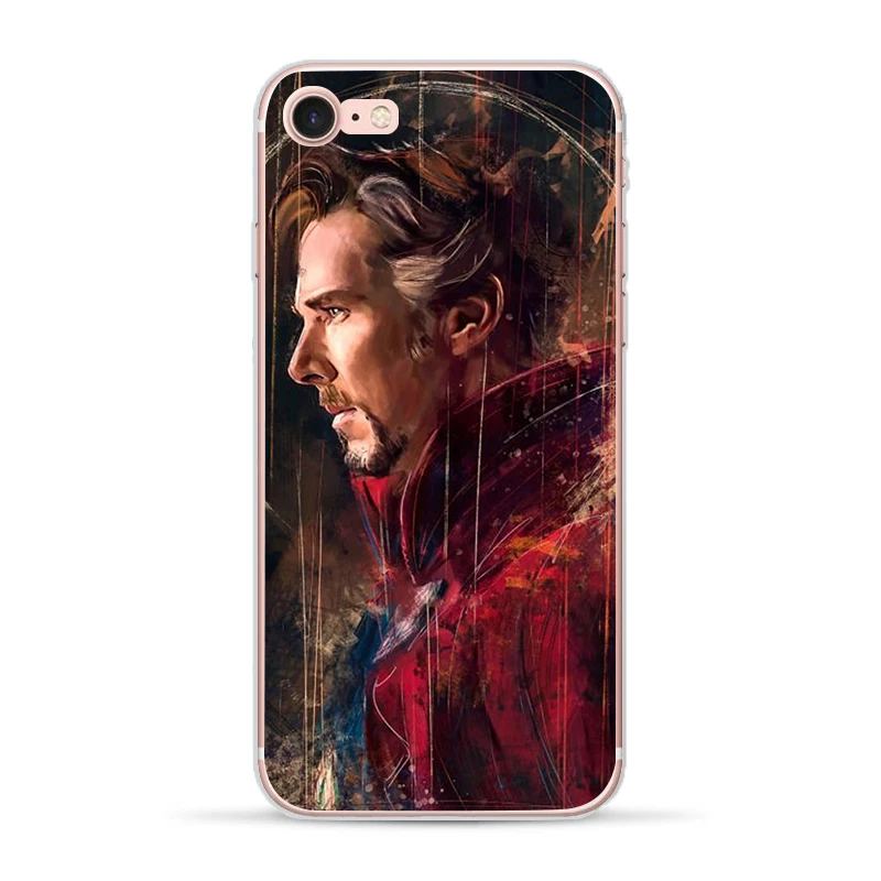Marvel Мстители для Apple iphone 7 8 X XR XS MAX 6 6S Plus чехол 5 5S SE чехол для телефона мягкий ТПУ чехол Железный человек оболочка Человек-паук - Цвет: 14
