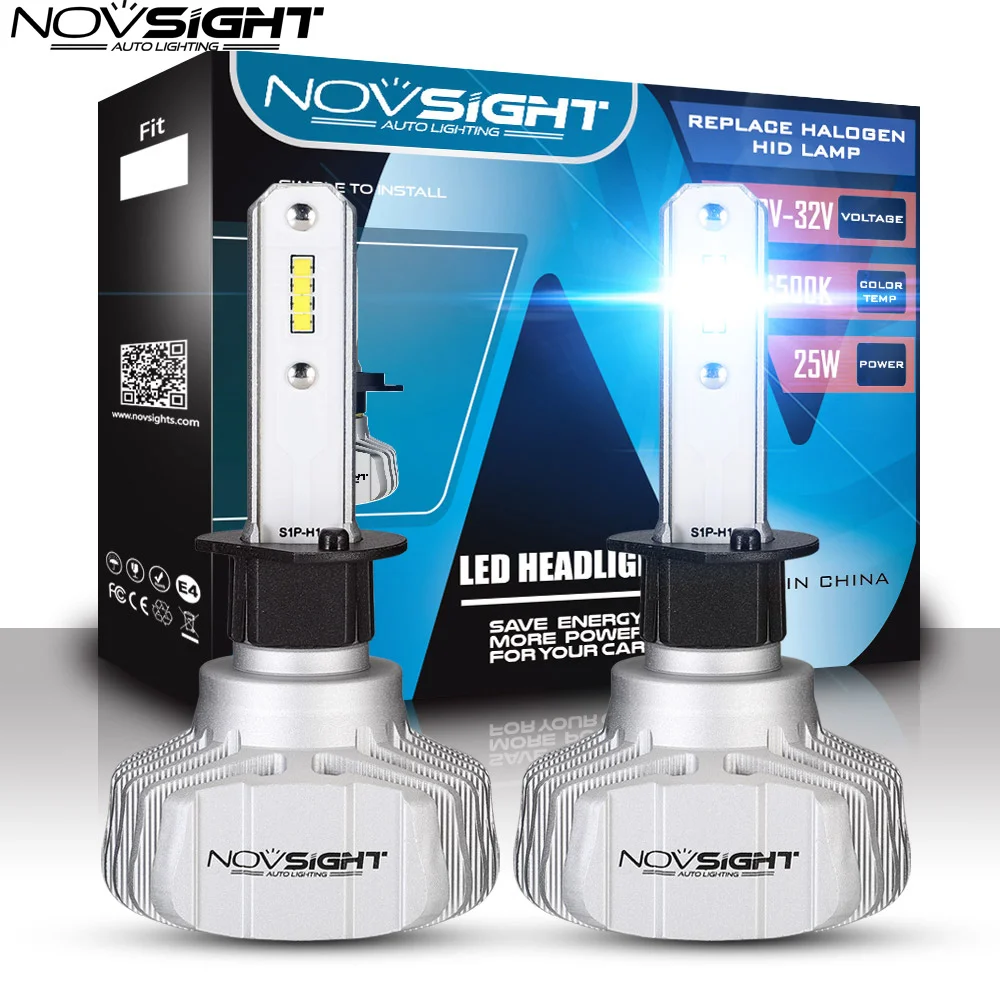NOVSIGHT H4 светодиодный H7 авто светильник H11 H3 Лампа H1 9005 HB3 9006 Hb4 CSP 50 Вт 10000 лм