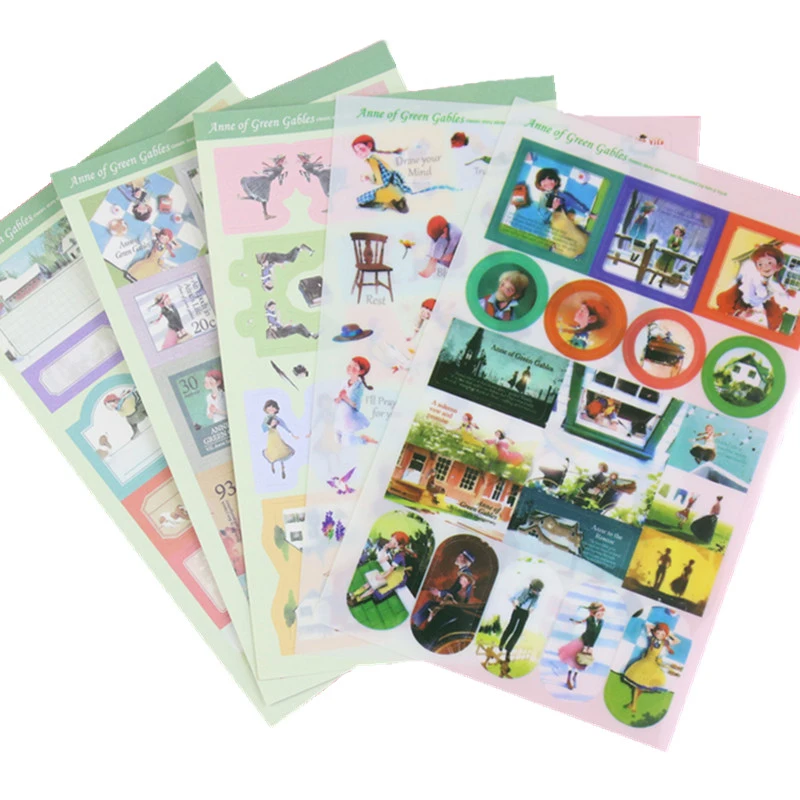 Kawaii наклейки из пвх с сюжетами мультфильмов Anne Of Green Gables скрапбукинг дневник