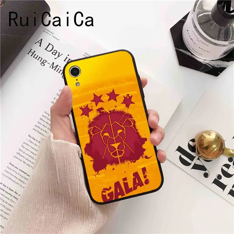Ruicaica Турция Galatasaray черный мягкий чехол для телефона iPhone 5 5Sx 6 7 plus 8 Plus X XS MAX XR 10 Чехол