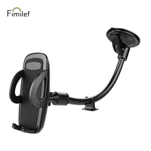 Fimilef Mobile Phone Stand Car Windshield Long Arm Mount Phone Holder 360 Degree Universal Mobile Phone Holder GPS For sumsung