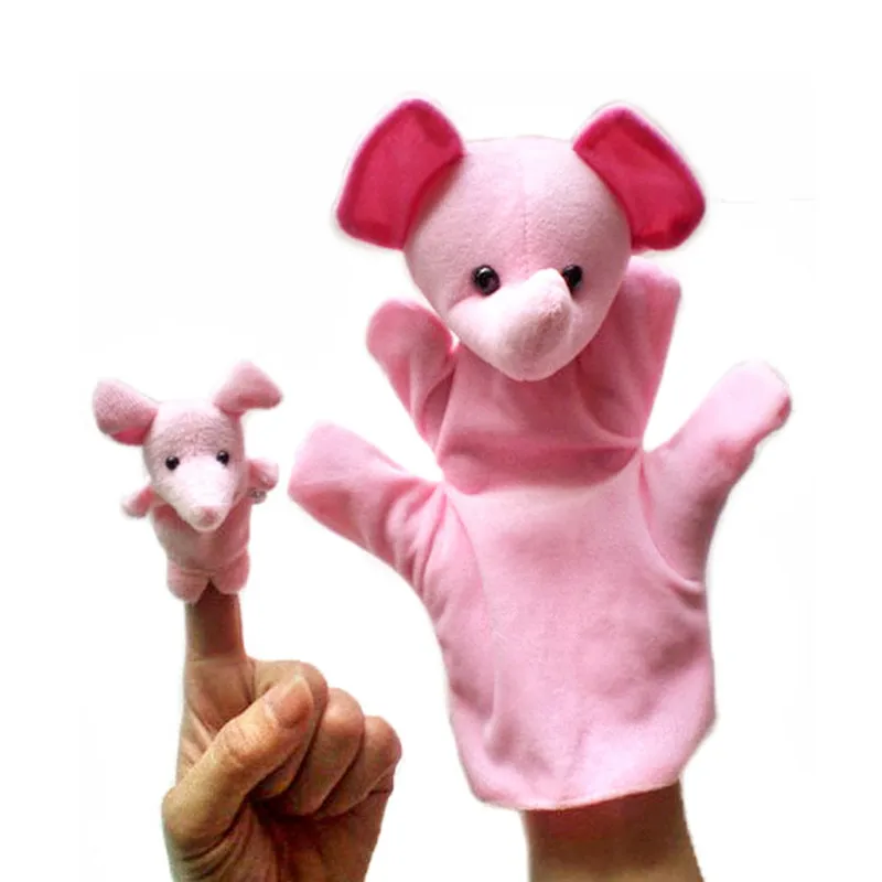 2 шт./лот забавная ручная кукла игрушки для животных пальчиковые куклы дети