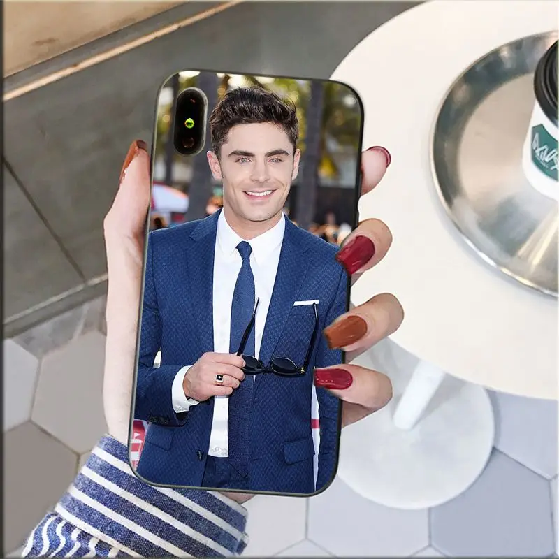 Yinuoda Zac Efron Luxury DIY Painted Beautiful Phone Accessories Case for Apple iPhone 8 7 6 6S Plus X XS MAX 5 5S SE XR Cover | Мобильные