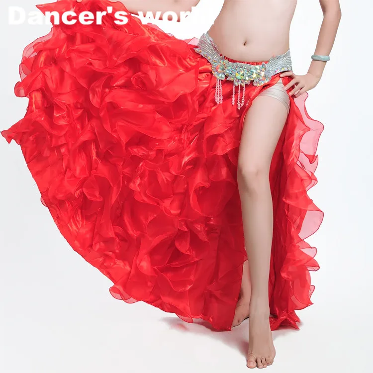 Горячая продажа Профессиональный юбка для танца живота 10 Цвета пикантные