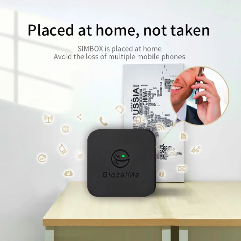 Simbox-Modo de espera Dual para hacer llamadas y SMS, Router multisim 4G sin Roaming para iOS y Android, funciona con WiFi/datos para hacer llamadas y SMS-1