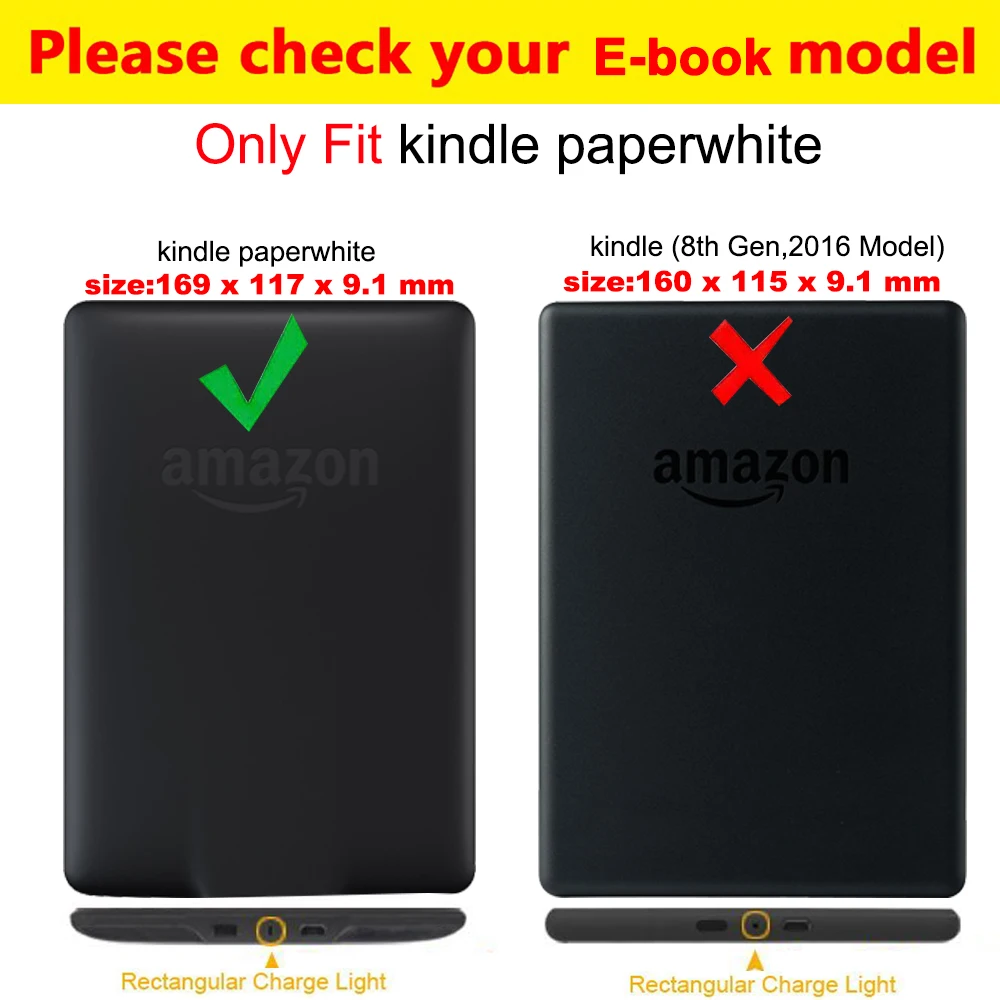 Тонкий умный чехол для Amazon Kindle Paperwhite ультра тонкий чехол для Amazon Kindle Paperwhite чехол с подставкой Fundas