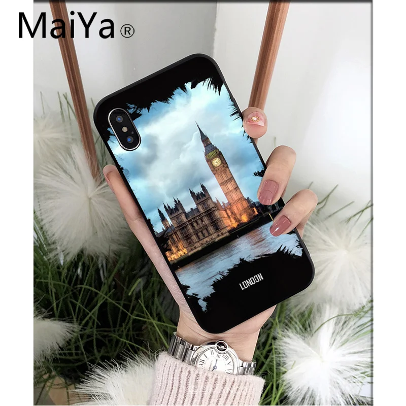 MaiYaCa City London, Нью-Йорк, Париж, Дубай, Москва, высокое качество, чехол для телефона, для iPhone 8, 7, 6, 6S Plus, 5, 5S, SE, XR, X, XS MAX, чехол