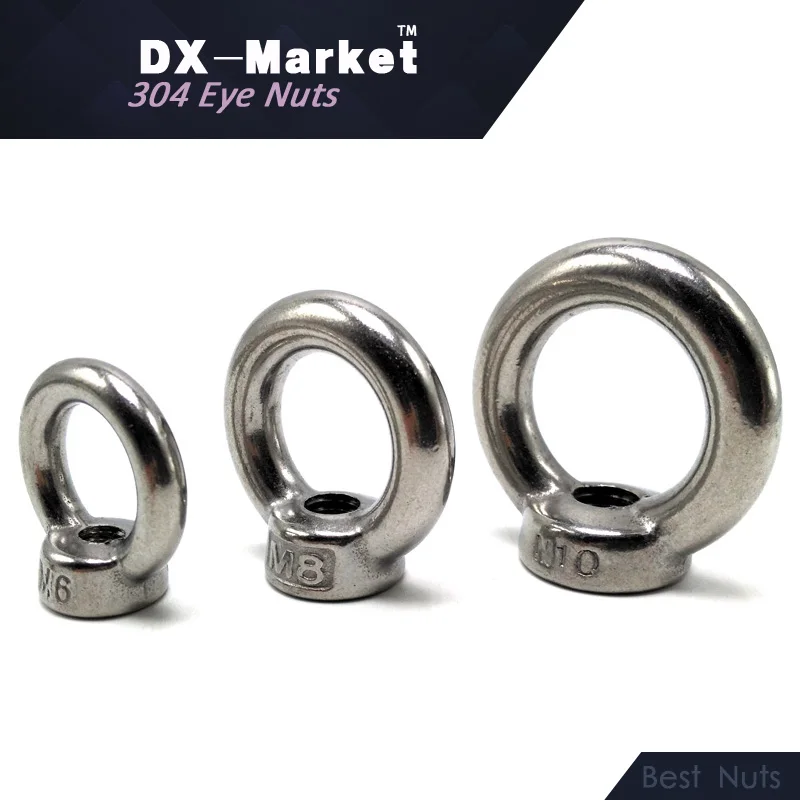 

M36 , 304 Stainless Steel Metric Thread waterproof eye nut , high quality Lifting Eye Nut ,B013