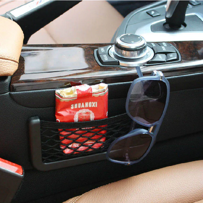 

Car Mesh Net Bag Car Organizer Universal Storage Net Holder Pocket for any car Creative Sundry Mesh Bag Car Styling #P1