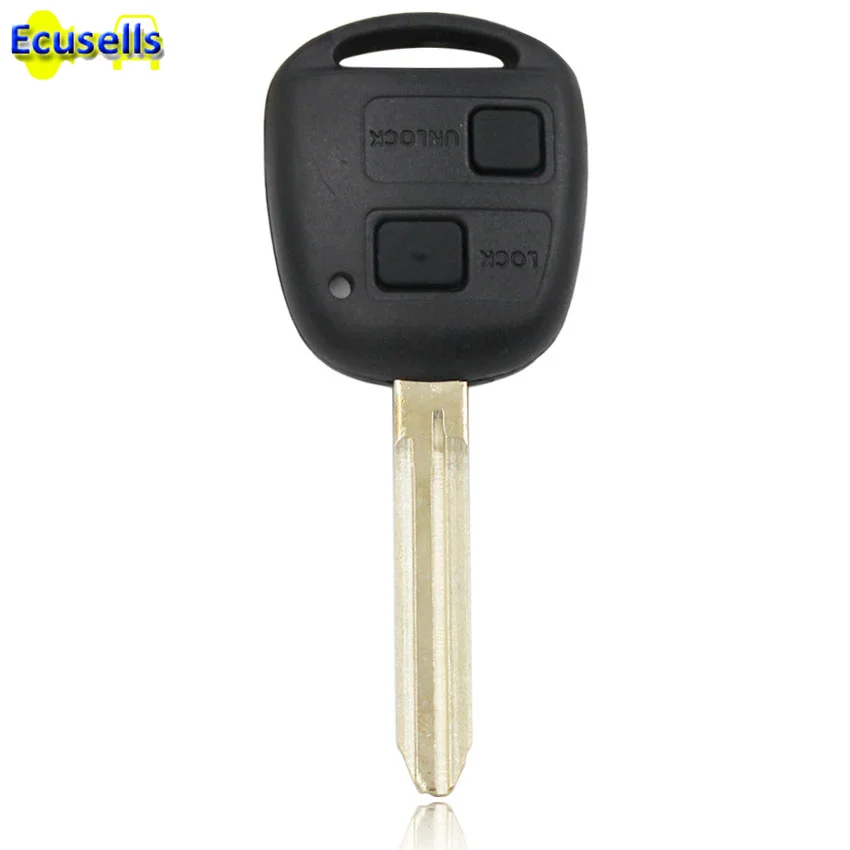 2 кнопки Замена оболочки дистанционного ключа корпус чехол FOB для TOYOTA YARIS RAV4 COROLLA