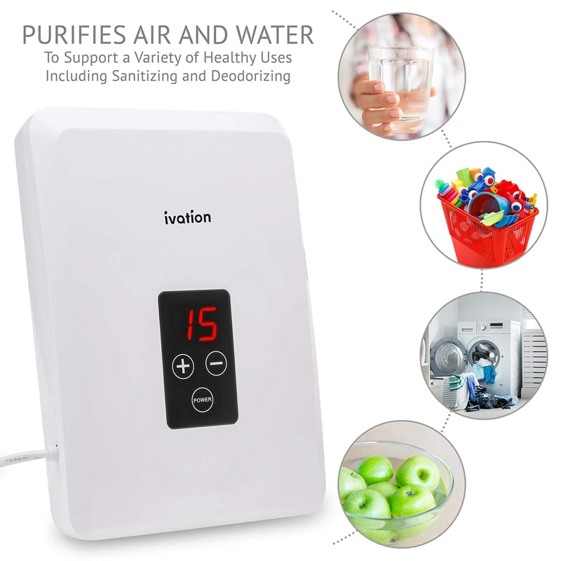 Portable Ozone Generator 400Mg/H – Multipurpose Air Sterilizing &amp Freshening System With 2 Silicone Tubes Diffuser Stones | Бытовая