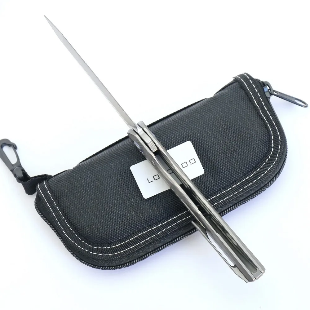 Складной нож LOVOCOO RUS RFT карманный D2 с титановой ручкой тактический охотничий