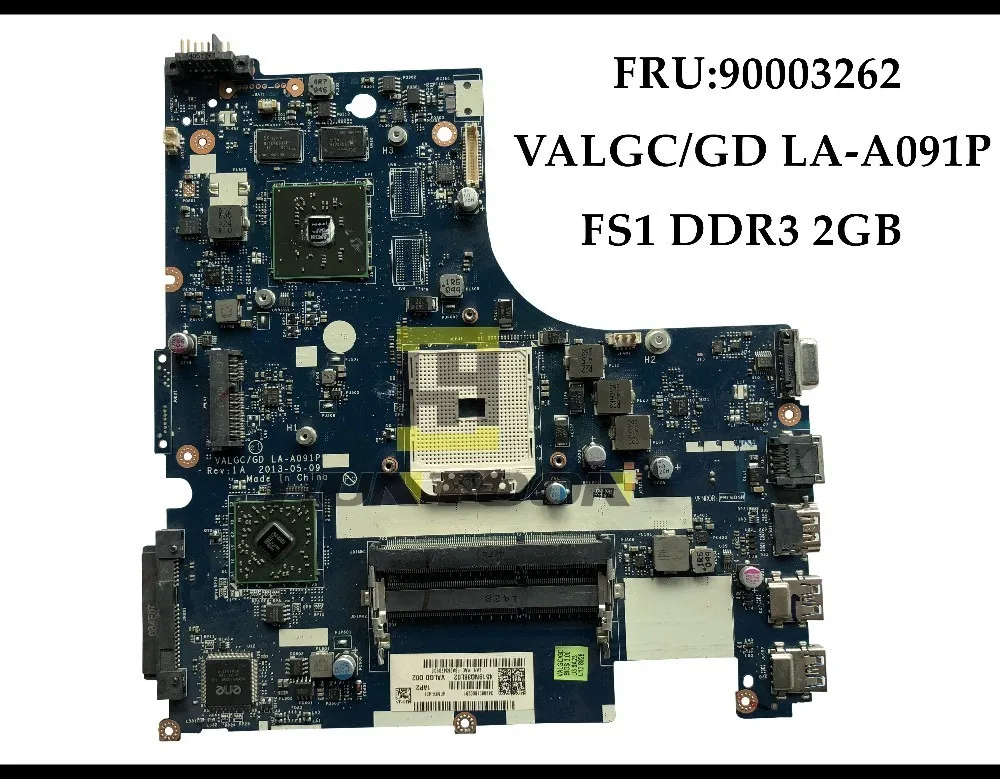 Высококачественная материнская плата VALGC/GD LA A091P для ноутбука Lenovo G505S FRU:90003262 Socket FS1