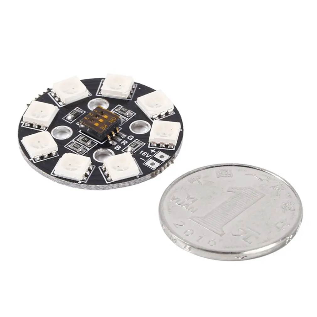 Matek RGB светодиодный круглый щит 7 цветов X8 16 В часть для FPV RC мультироторный