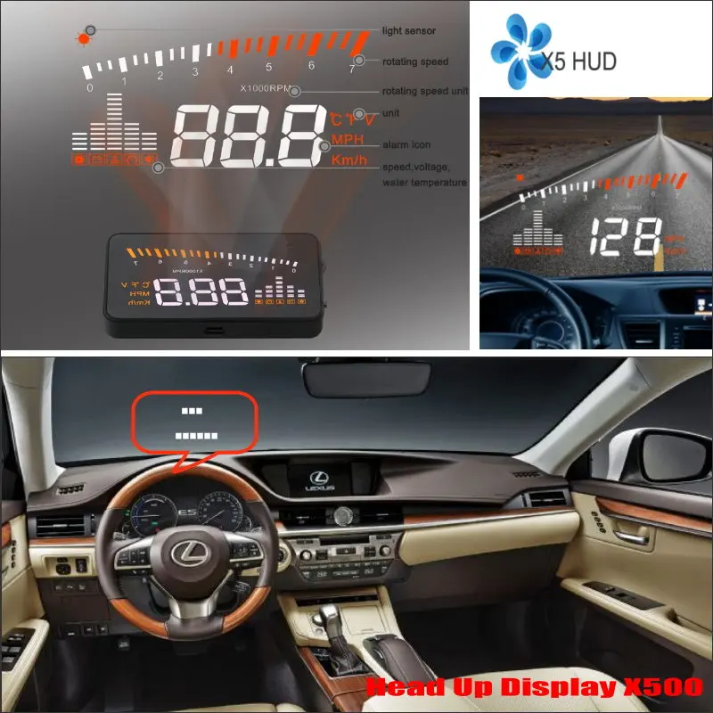 For Lexus ES/GS/LS 2010-2019 AUTO HUD Electronic Car Accessories Head Up Display Saft Driving Screen Projector Windshield