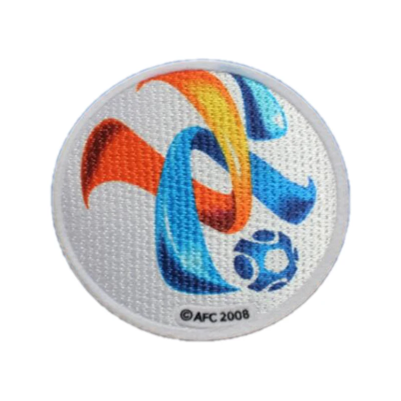 Высокого качества Лиги чемпионов AFC один Азии одна цель 60 минут патч патчи печать значки, Футбол горячего тиснения патч Жетоны