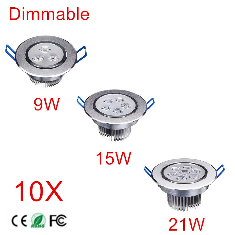 

10 шт. Ультраяркий Светодиодный Светильник направленного света 9 Вт 15 Вт 21 Вт светодиодный панельный светильник, потолочная лампа детской яркости с адаптером, светодиодный внутренний светильник для дома