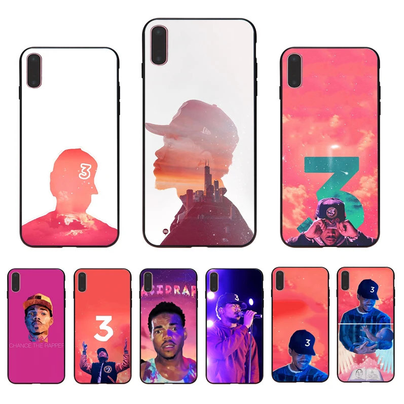 

IMIDO Singer Chance the Rapper soft silicone case For Iphone 7 8 7PLUS 8PLUS X XS XR XSMAX 5 5S SE 6 6S 6PLUS 6SPLUS