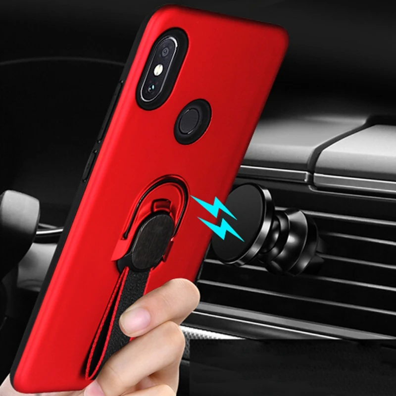 Для redmi note 6 pro Чехол для телефона металлический держатель машины Обложка